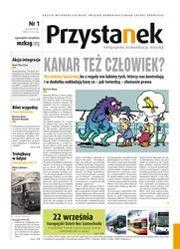 Pierwszy numer bezpłatnej gazety „Przystanek”, adresowanej do pasażerów komunikacji miejskiej.