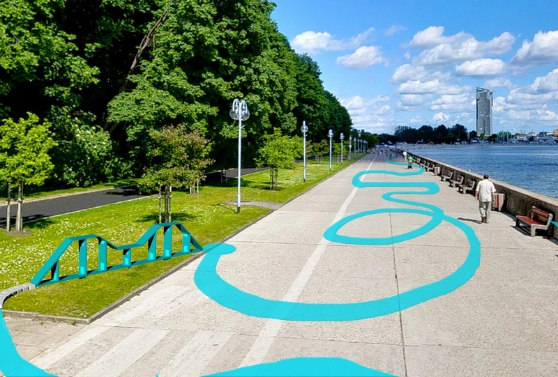 Gdynia Playground na Bulwarze Nadmorskim