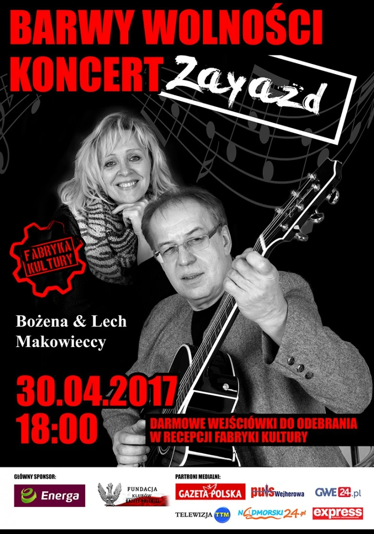 Koncert  Barwy Wolności – zespół Zayazd