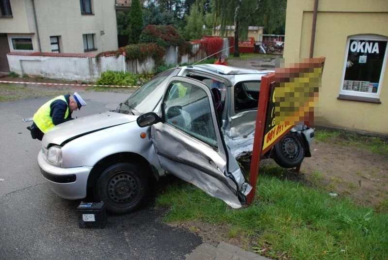 Zderzenie 2 aut w Gościcinie