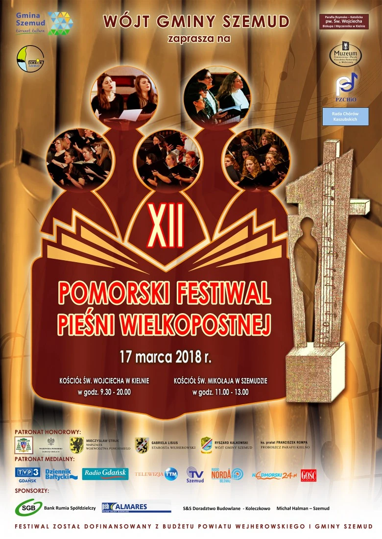 XII Pomorski Festiwal Pieśni Wielkopostnej – Szemud 2018