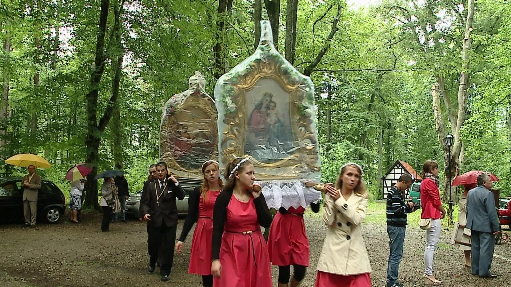 Poświęcenie darów ziemi na Kalwarii