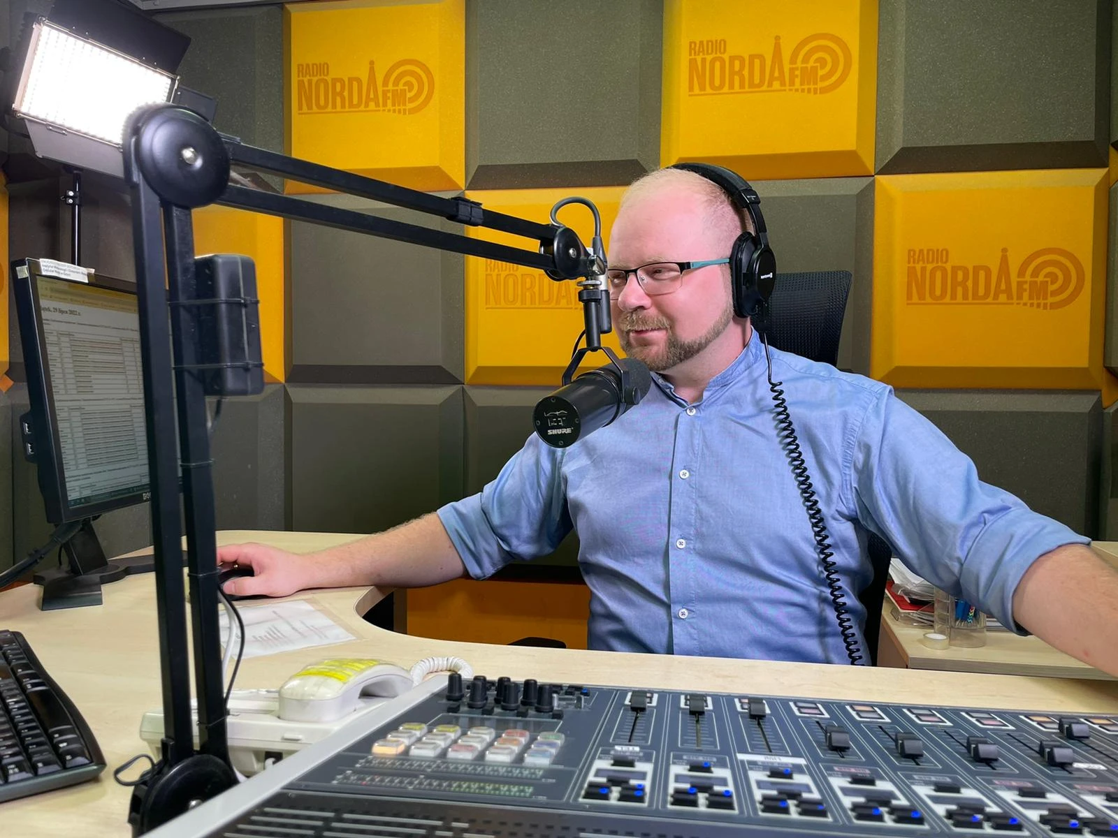 Na zdjęciu Grzegorz Renusz z Radia Norda FM