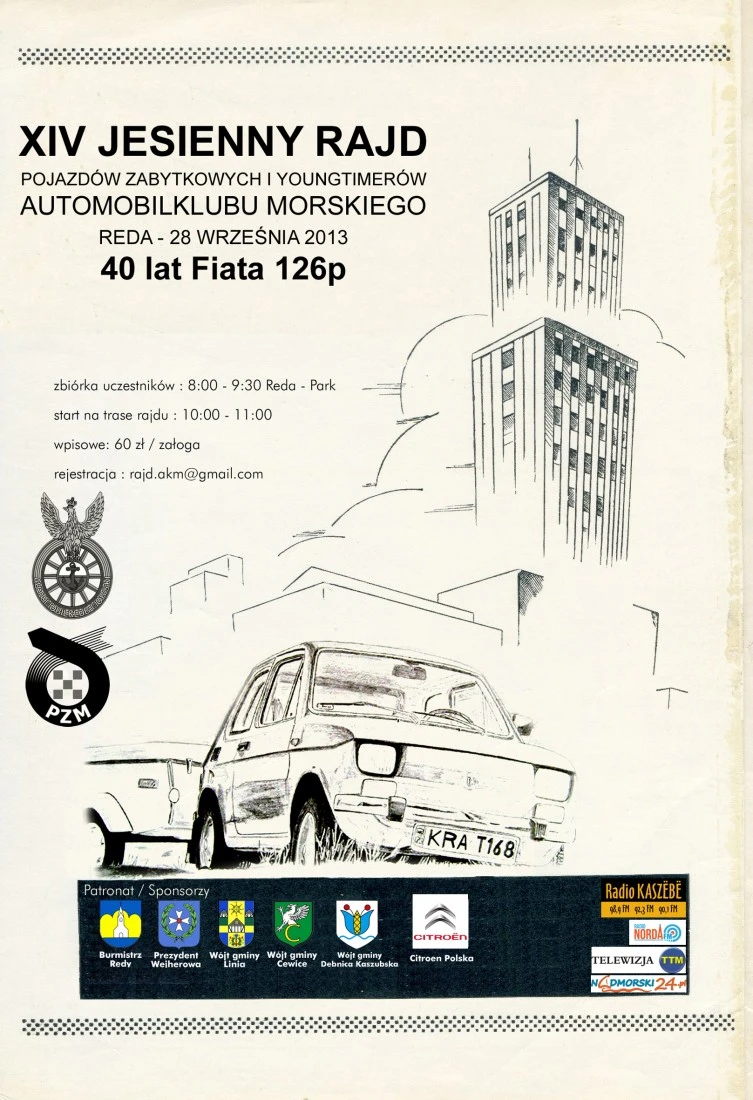 Rajd Fiatów 126p i nie tylko w Redzie