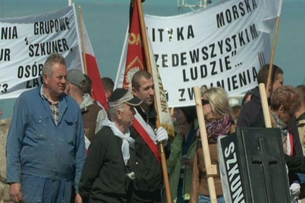 Władysławowo: Pikieta pracowników Szkunera. Zobacz zdjęcia