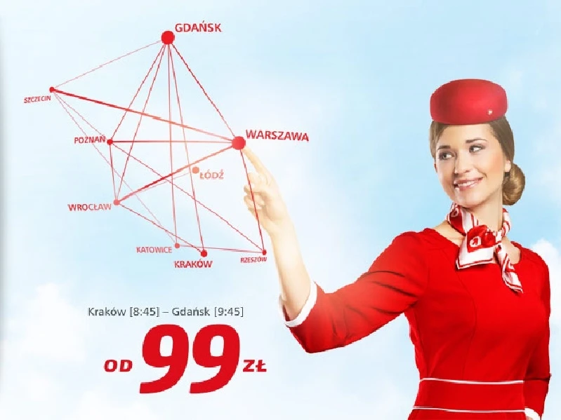 Samolotem z Gdańska po Polsce