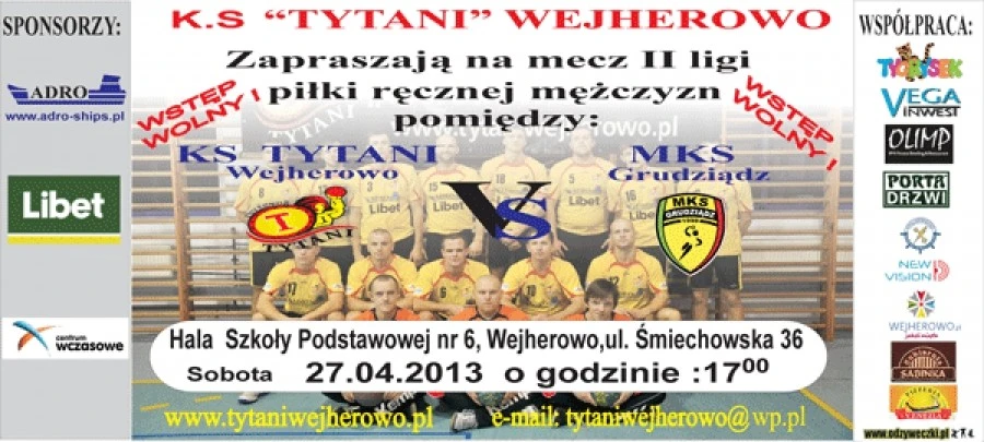 Już dziś ostatni mecz Tytanów w tym sezonie