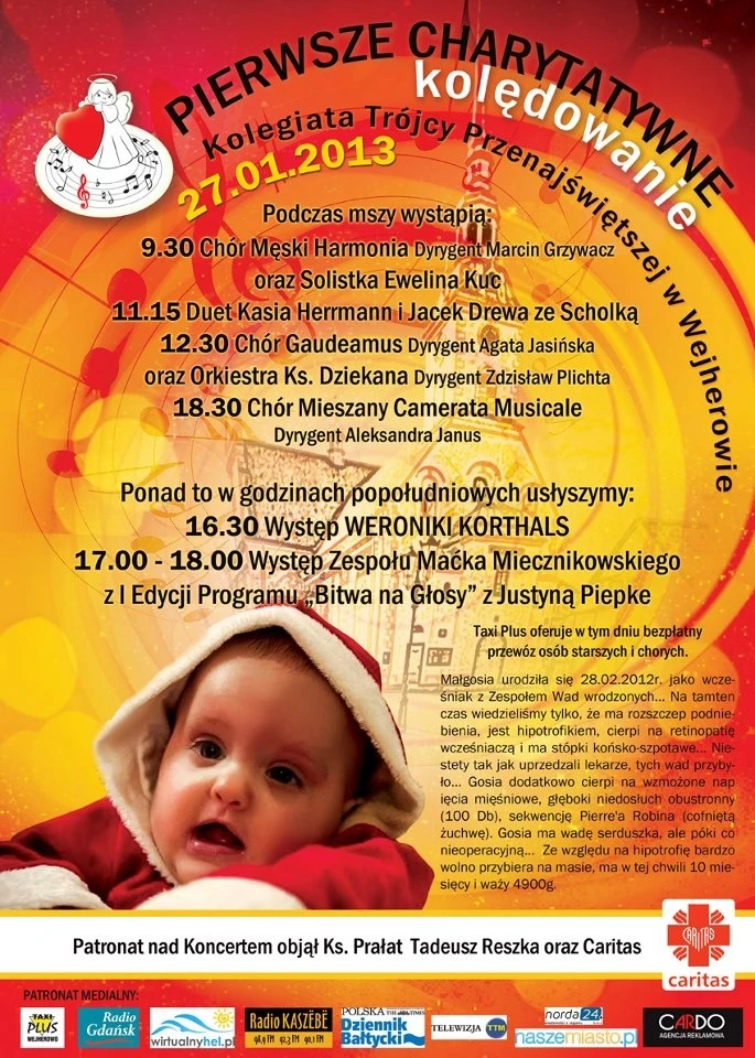 Koncert charytatywny dla małej Małgosi
