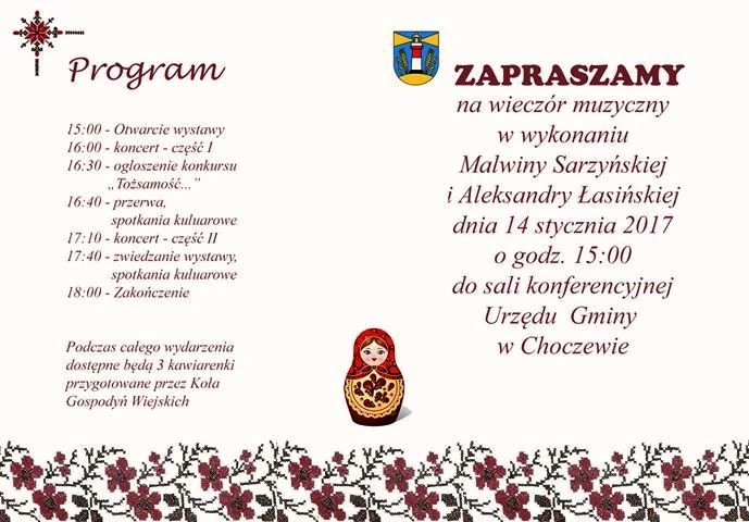 Choczewo: Wystawa i koncert w urzędzie gminy