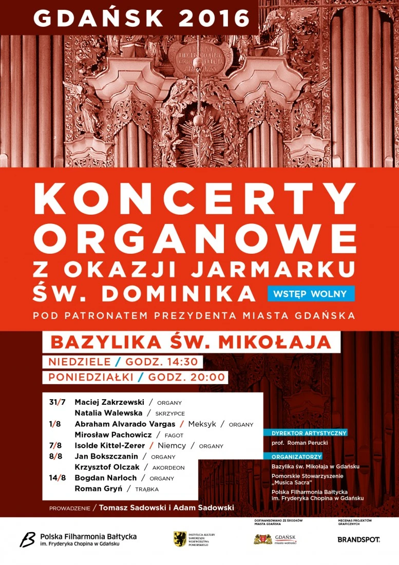 Koncerty organowe z okazji Jarmarku św. Dominika