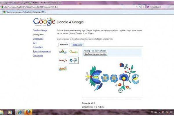Głosuj na kaszubskie logo Google