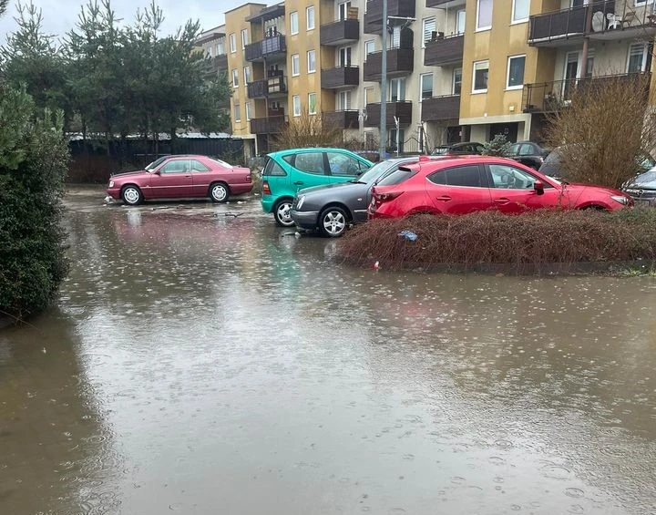 ul. Sobieskiego w Wejherowie (6 lutego 2024 roku)/nadesłane