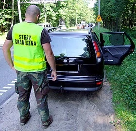 Skradzionego w Holandii Fiata zatrzymała Straż Graniczna