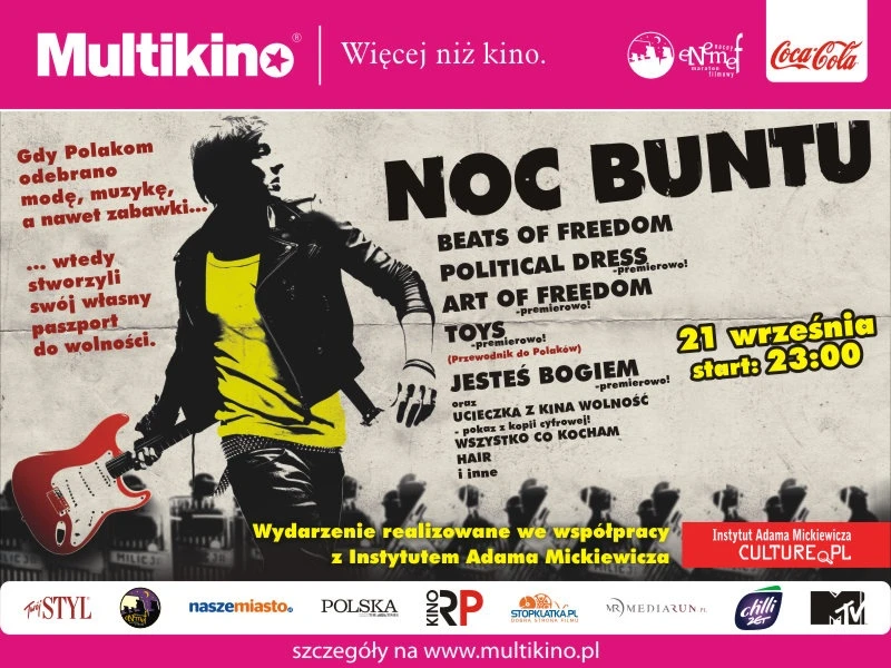 Dziś „Noc Buntu” w Multikinie     