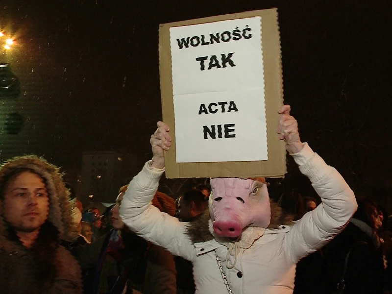 ACTA podpisane. Zobacz jak protestowali w Gdyni