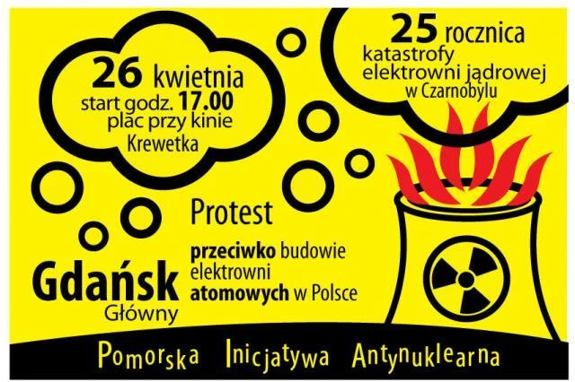 Gdańsk: Demonstracja w rocznicę Czarnobyla