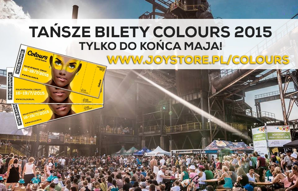 Bilety na Colours of Ostrava 2015 w niższej cenie tylko do końca maja!