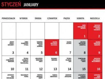 6 stycznia – kolejny czerwony dzień w kalendarzu