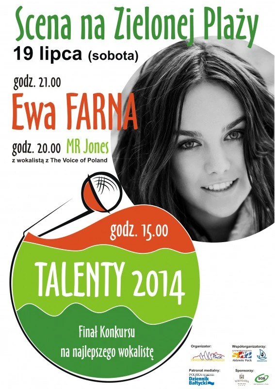 Ewa Farna na scenie Zielonej Plaży