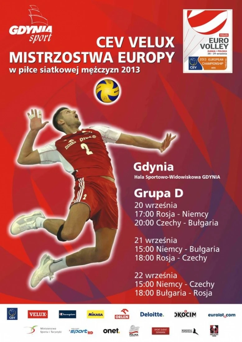 Mistrzostwa Europy w Siatkówce także w Hali Sportowo-Widowiskowej "Gdynia"