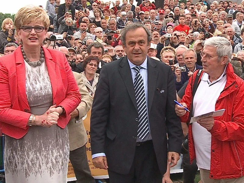 Michel Platini w Alei Gwiazd we Władysławowie