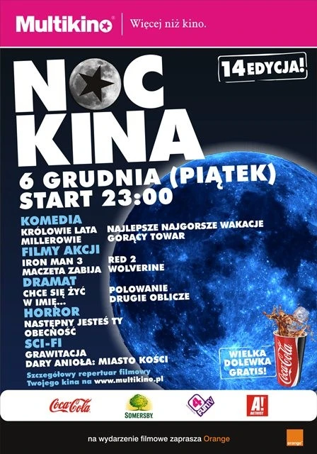 Wygraj bilety na Noc Kina w Multikinie!