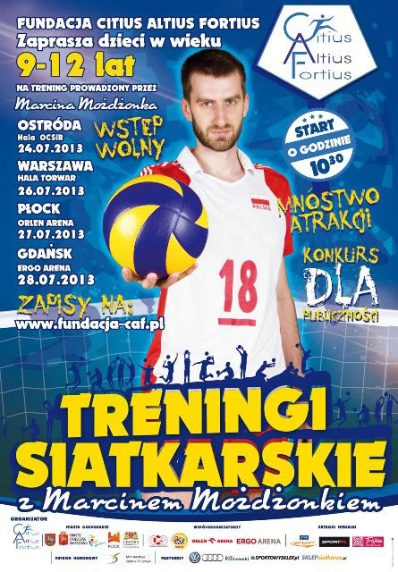 Treningi siatkarskie z Marcinem Możdżonkiem – trwaja zapisy