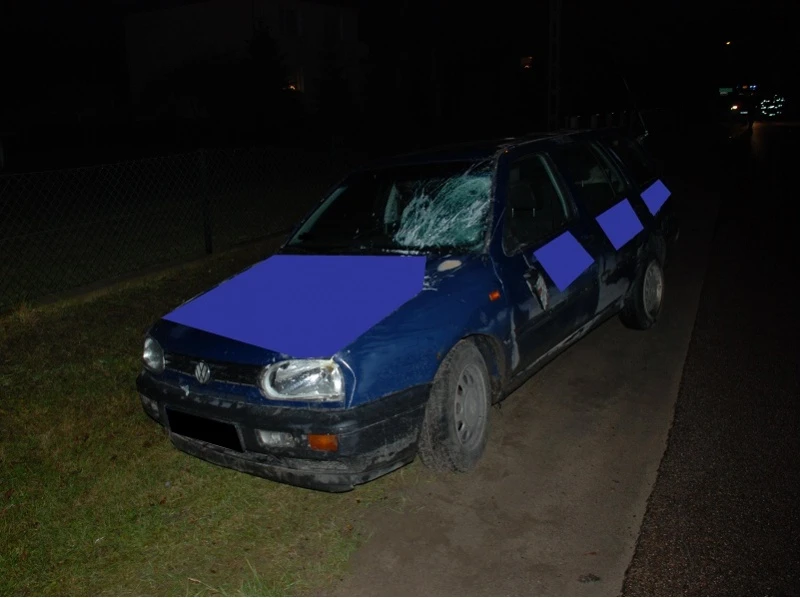 Potrącenie pieszej w Niepoczołowicach