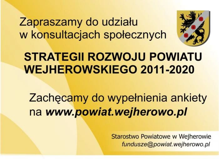 Strategia Rozwoju Powiatu Wejherowskiego na lata 201-2020