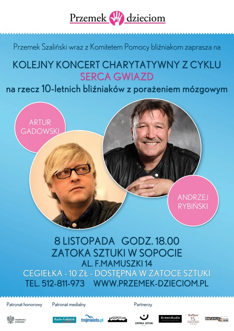 Artur Gadowski i Andrzej Rybiński charytatywnie