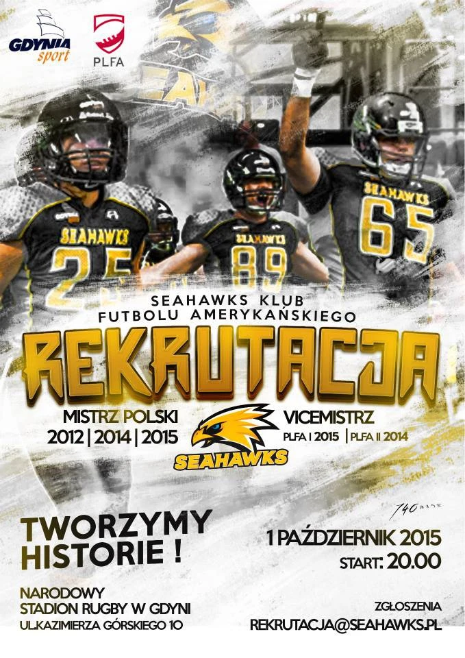 Rekrutacja Klubu Futbolu Amerykańskiego - Seahawks