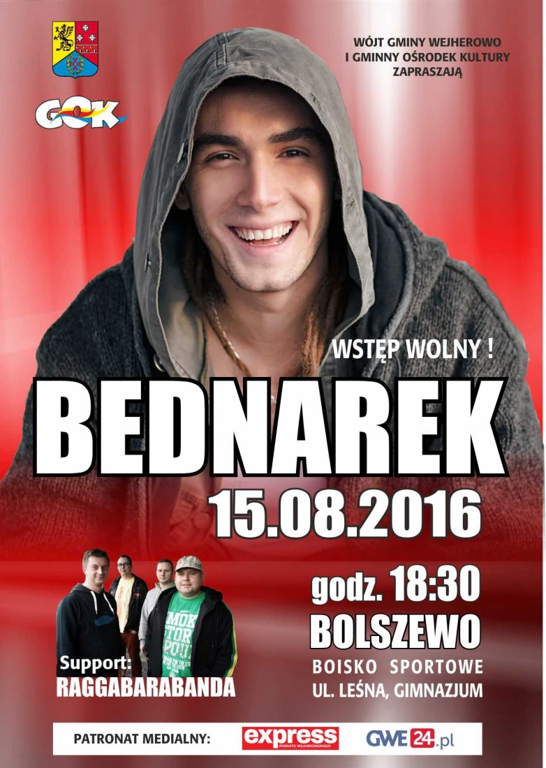 Kamil Bednarek zaśpiewa w Bolszewie