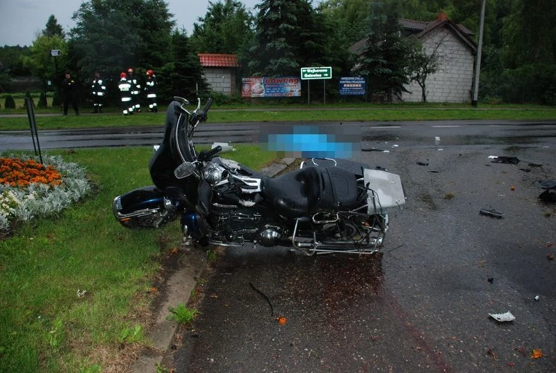 Śmierć motocyklisty w pobliżu Czymanowa