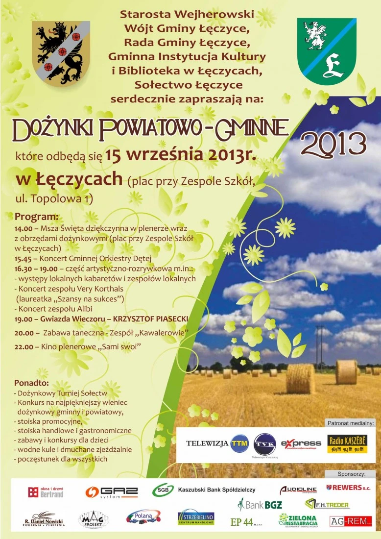 Dożynki powiatu wejherowskiego w  Łęczycach