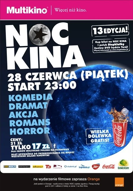 13. edycja Nocy Kina! Zgarnij bilety!