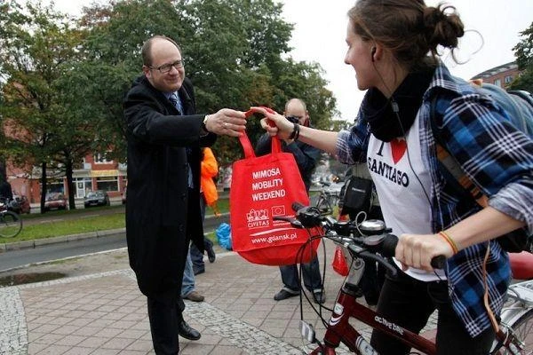 Prezydent Gdańska w doborowym (rowerowym) towarzystwie