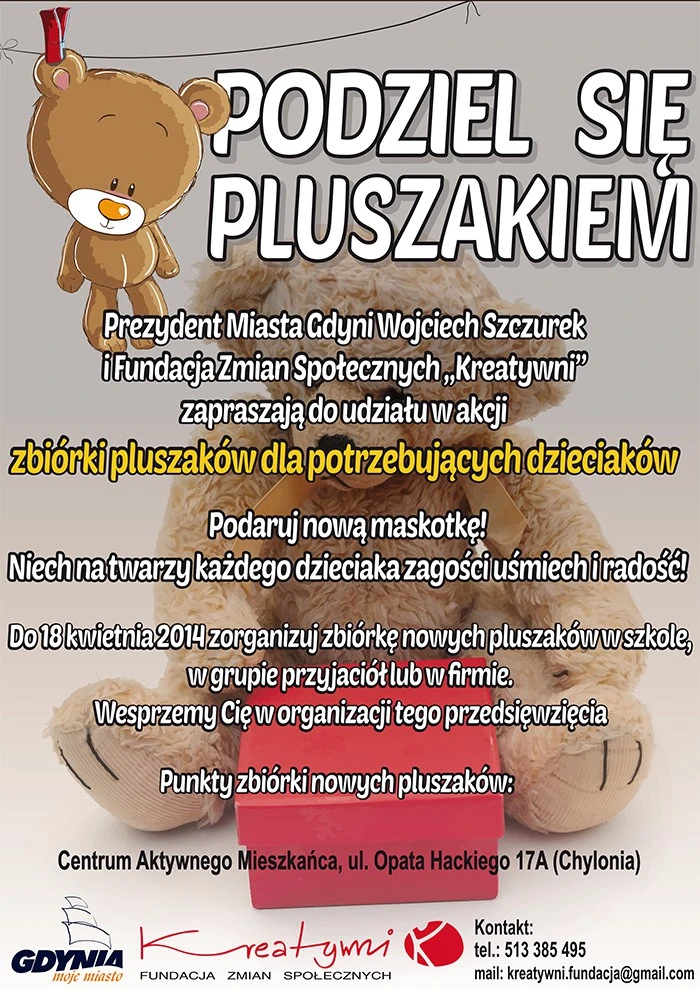 Podziel się pluszakiem - podaruj dzieciom uśmiech