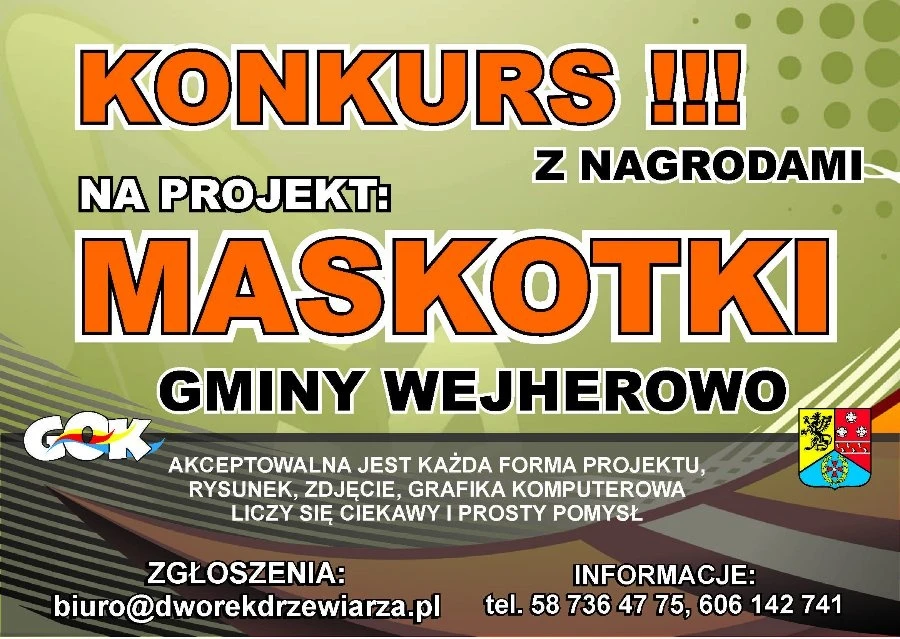 Zaprojektuj maskotkę - konkurs nie tylko dla mieszkańców gminy!