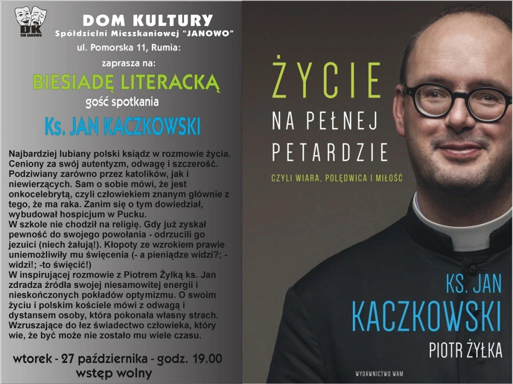 Biesiada Literacka z księdzem Janem Kaczkowskim