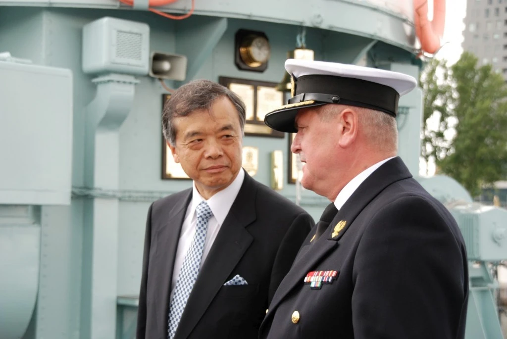 Ceremonia powitania J.E. Ambasadora Japonii. (fot. B. Zajda)/MW