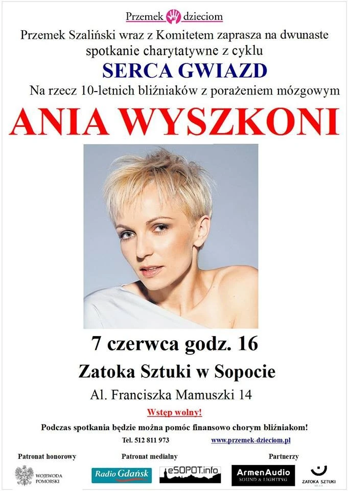Zbigniew Wodecki i Ania Wyszkoni charytatywnie w Sopocie