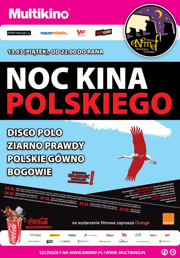 Konkurs! Wygraj bilety na Noc Kina Polskiego
