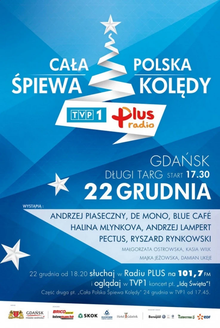 Gwiazdy zaśpiewają kolędy w Gdańsku
