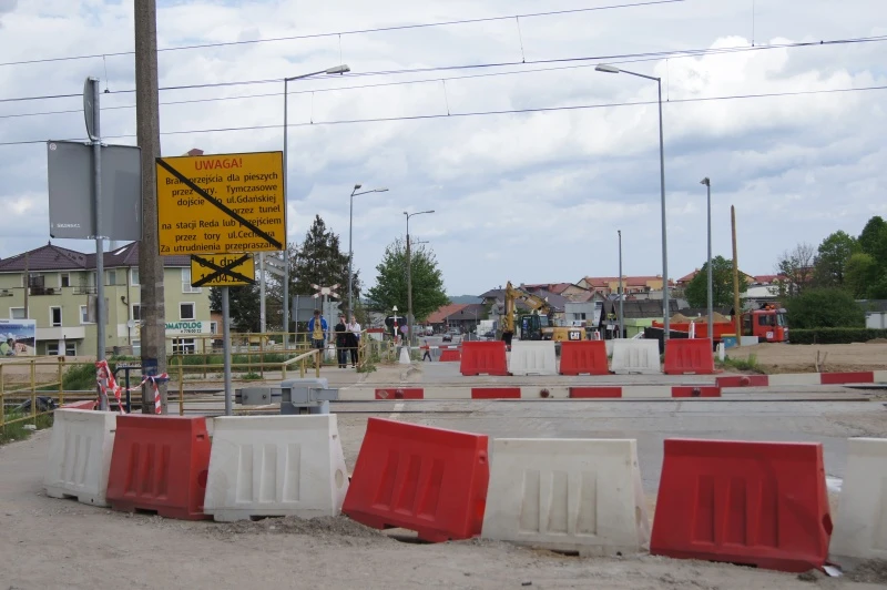 Od dziś przejazd kolejowy w Redzie zamknięty