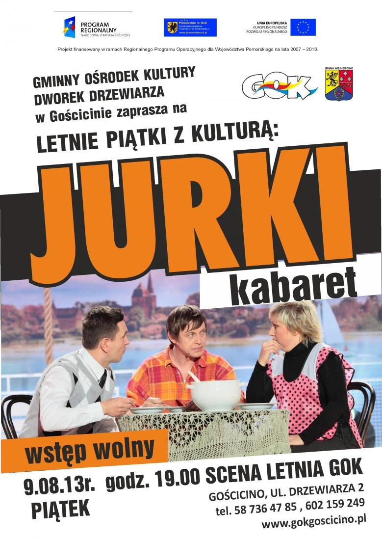 Kabaret Jurki już w piątek w Gościcinie