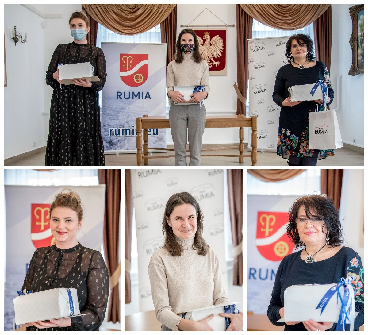 Od lewej: Teresa Płotkowiak, Katarzyna Szczepańska, Beata Went. Fot. UM Rumia