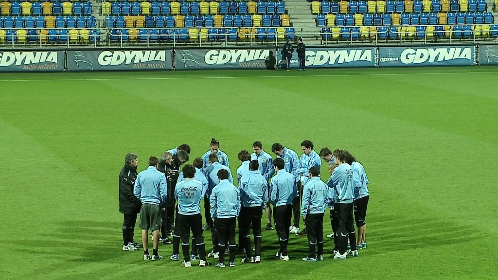 Trening Reprezentacji Urugwaju na Stadionie Miejskim w Gdyni